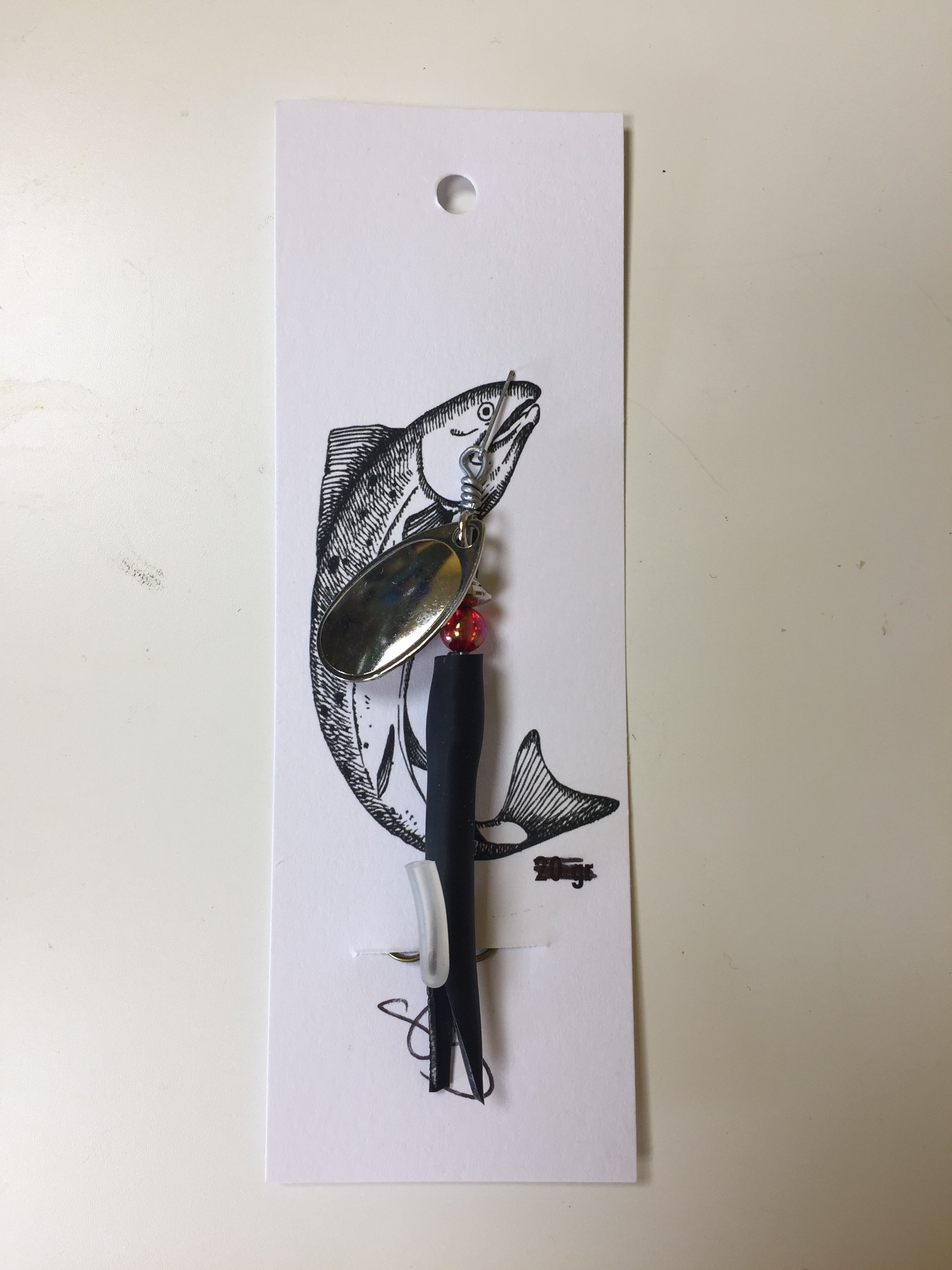 Flying C Spinning Lure (8g Black/Silver)