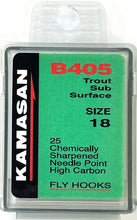 Load image into Gallery viewer, Kamasan B405 Trout Sub Surface Fly Hooks (25 Pack)