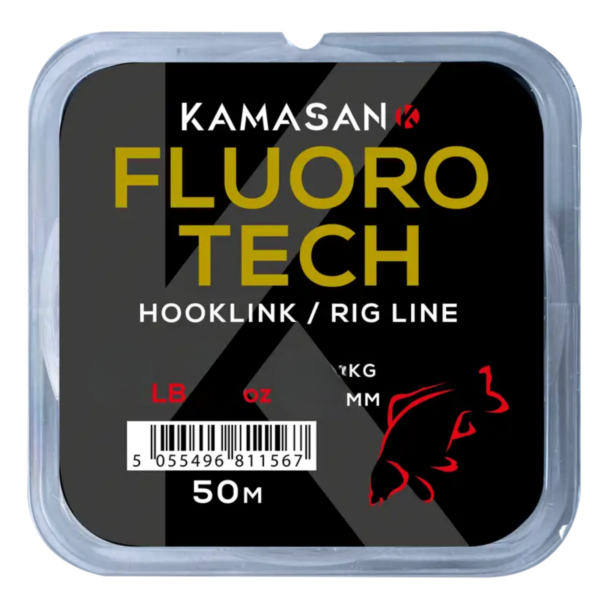 Kamasan Fluoro Tech Hooklink Line 50m Clear