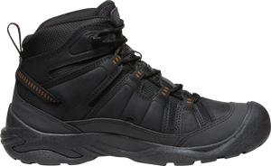 Keen Men's Circadia Waterproof Mid Trail Boots - WIDE FIT (Black/Curry)