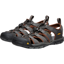Load image into Gallery viewer, Keen Men's Clearwater CNX Closed Toe Sandals (Raven/Tortoise Shell)