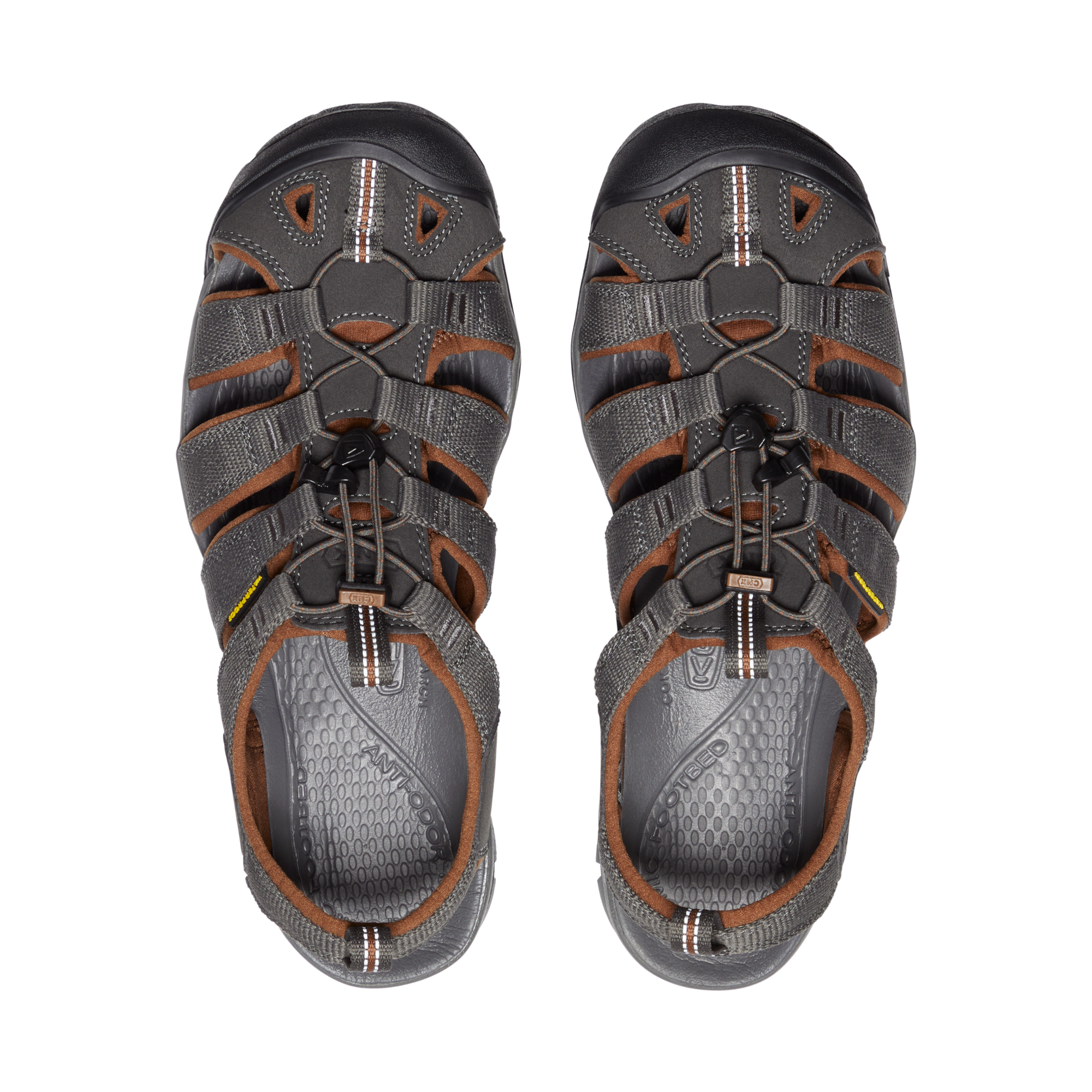 Keen Men's Clearwater CNX Closed Toe Sandals (Raven/Tortoise Shell)