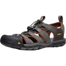 Load image into Gallery viewer, Keen Men's Clearwater CNX Closed Toe Sandals (Raven/Tortoise Shell)