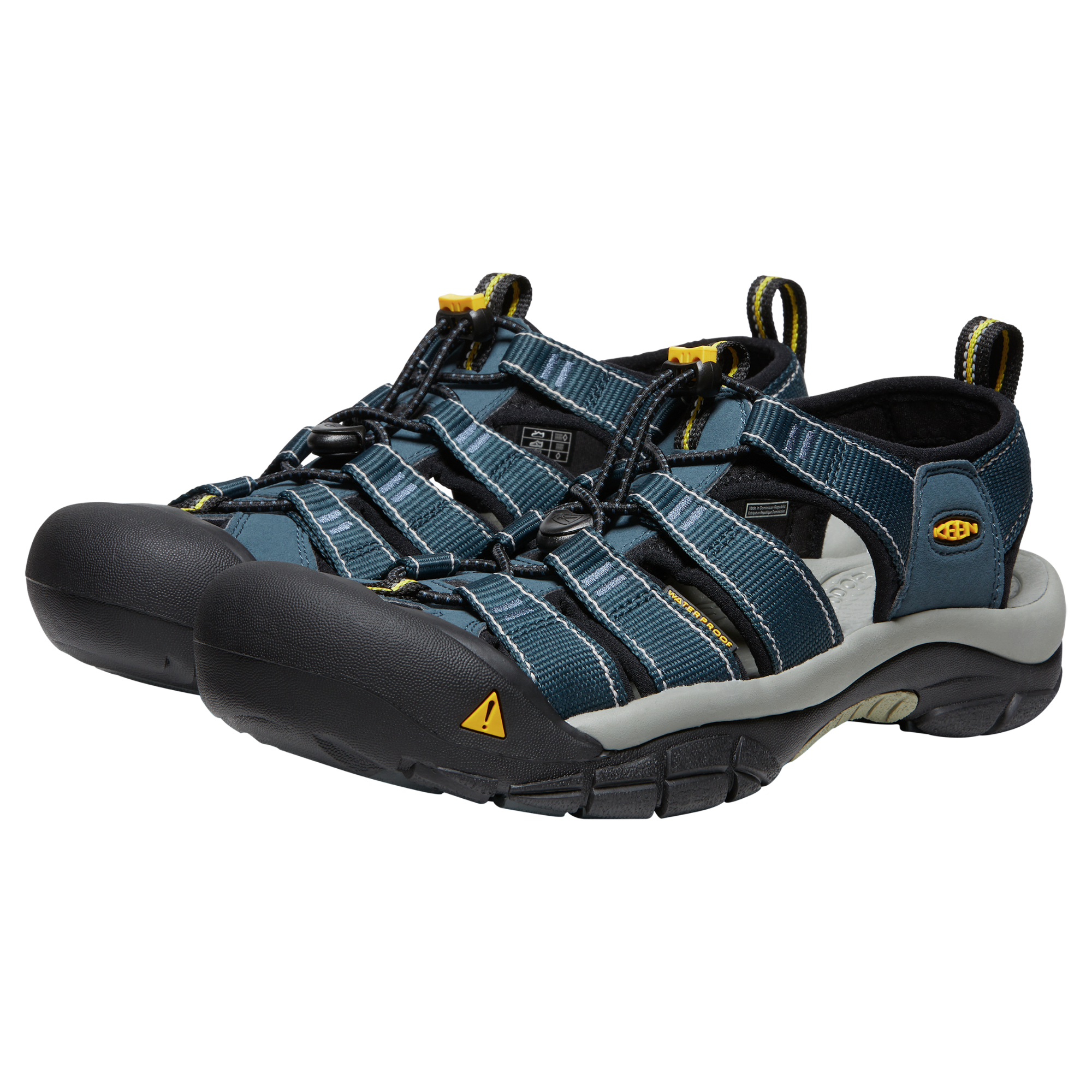 Keen Men's Newport H2 Closed Toe Sandals (Navy/Medium Grey)