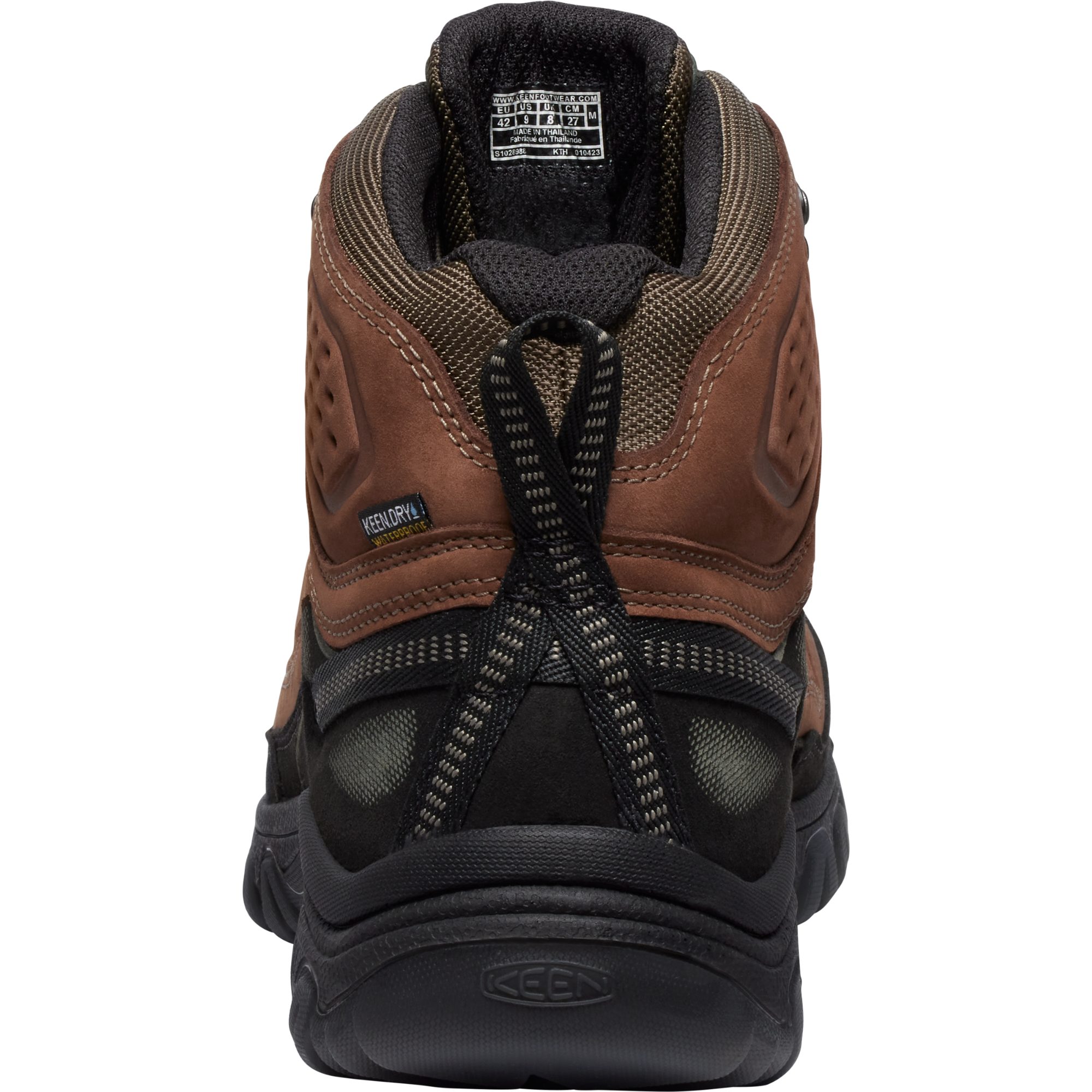 Keen Men's Targhee IV Waterproof Wide Fit Mid Trail Boots (Bison/Black)