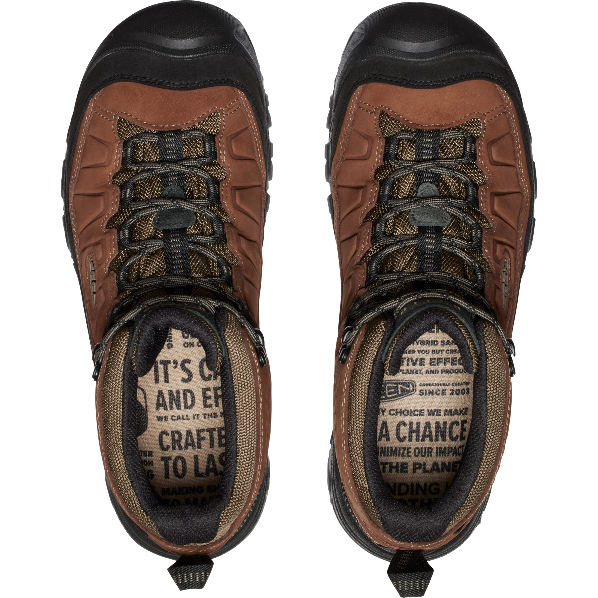Keen Men's Targhee IV Waterproof Wide Fit Mid Trail Boots (Bison/Black)