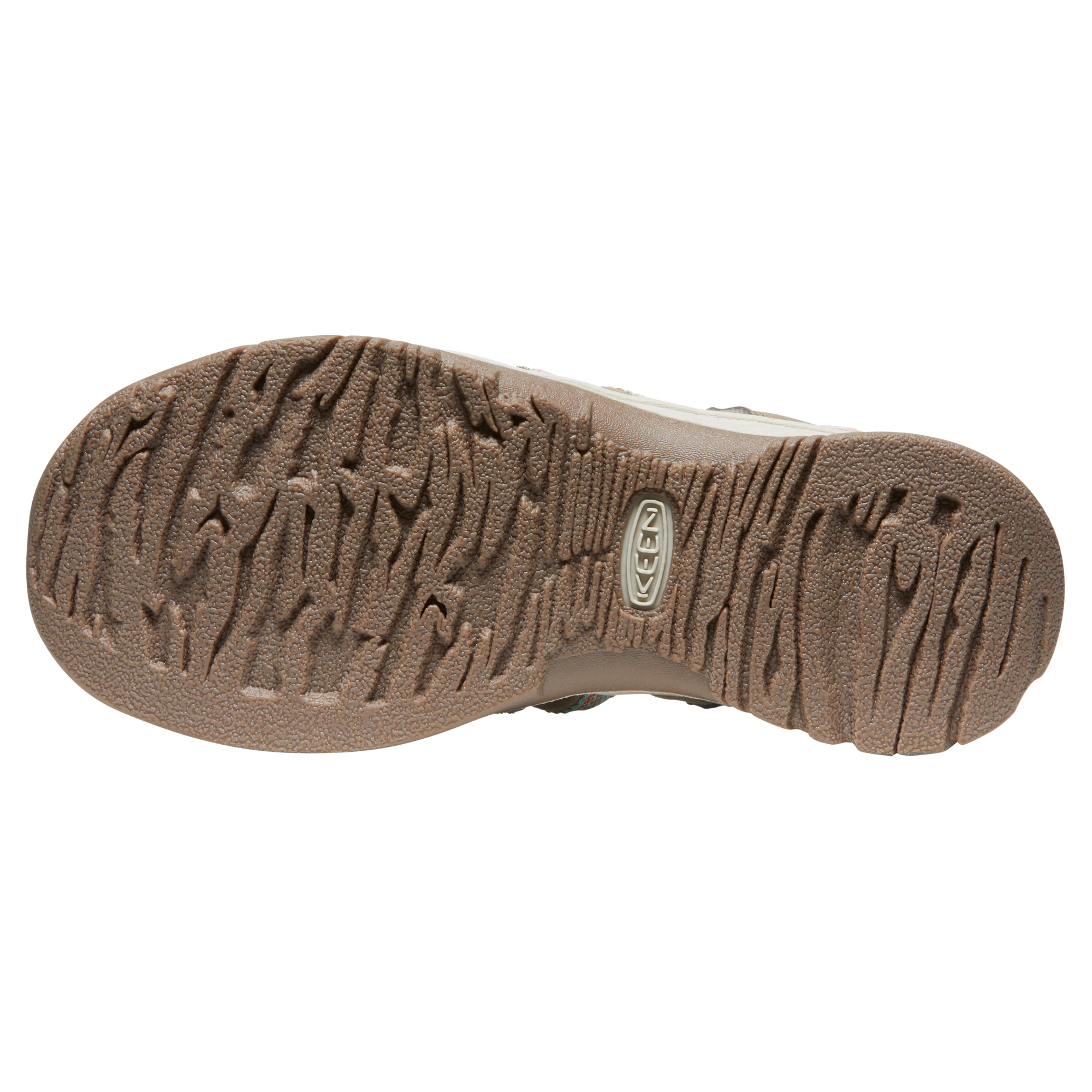 Keen Women's Whisper Closed Toe Sandals (Taupe/Coral)