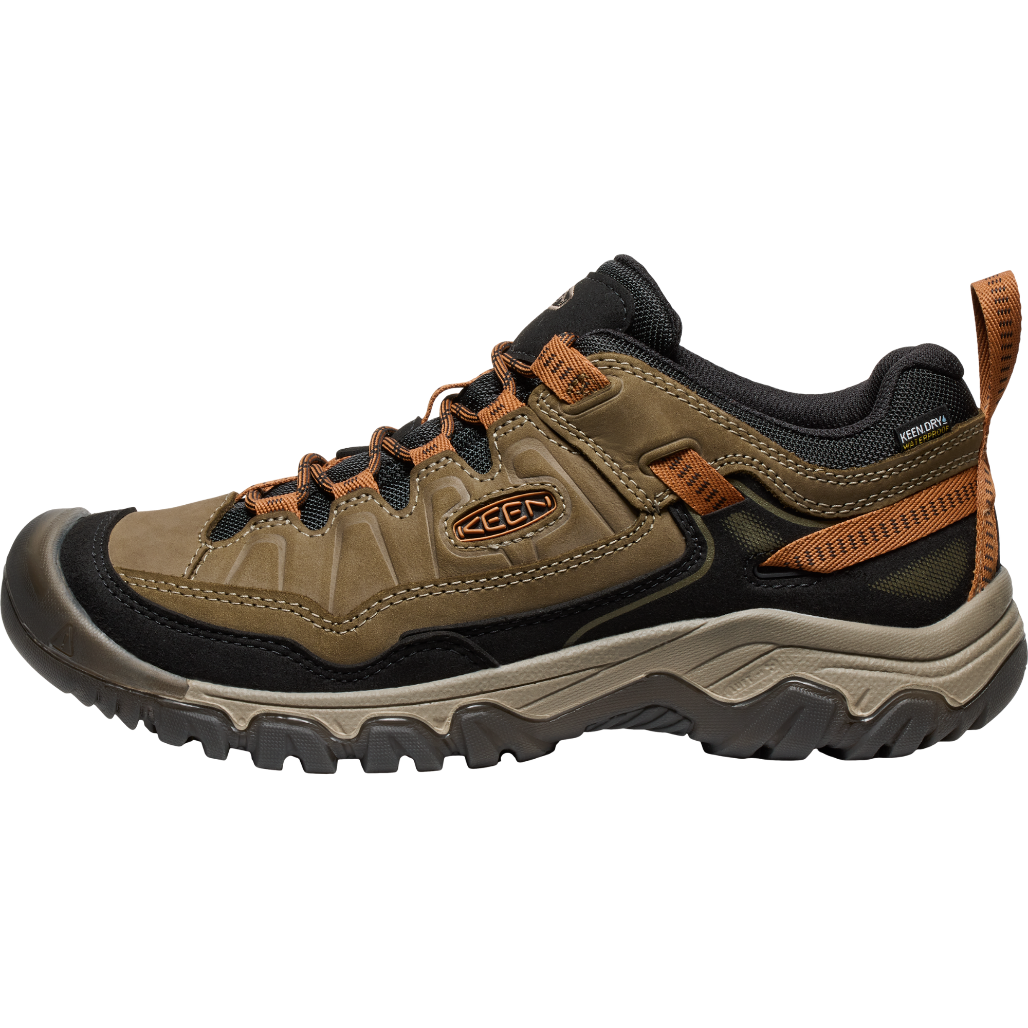 Keen Men's Targhee IV Waterproof Wide Fit Trail Shoes (Sea Turtle/Roasted Pecan)
