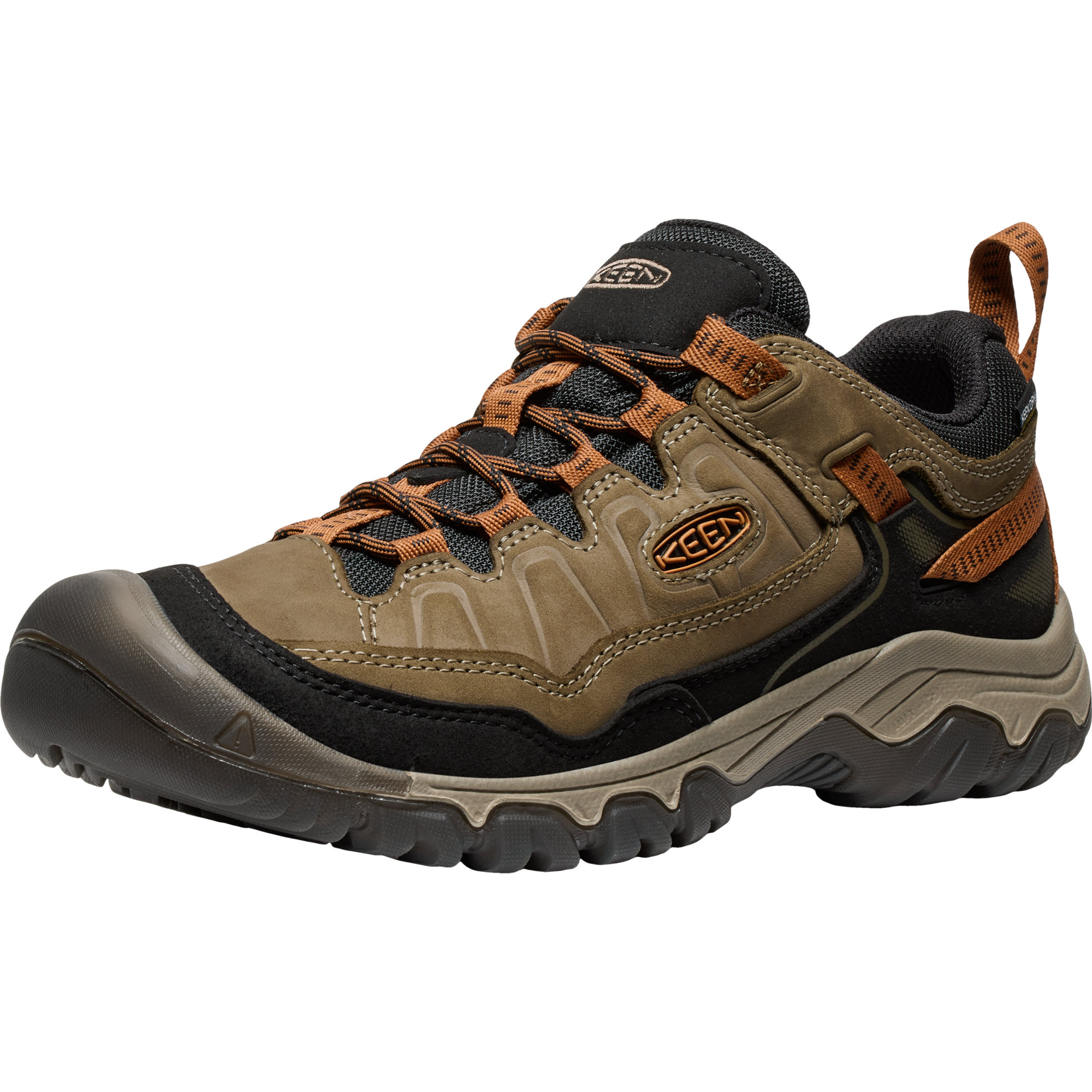 Keen Men's Targhee IV Waterproof Wide Fit Trail Shoes (Sea Turtle/Roasted Pecan)