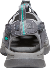 Load image into Gallery viewer, Keen Women's Whisper Closed Toe Sandals (Medium Grey/Peacock Green)