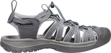Load image into Gallery viewer, Keen Women's Whisper Closed Toe Sandals (Medium Grey/Peacock Green)
