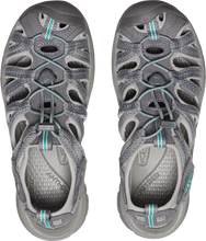 Load image into Gallery viewer, Keen Women's Whisper Closed Toe Sandals (Medium Grey/Peacock Green)