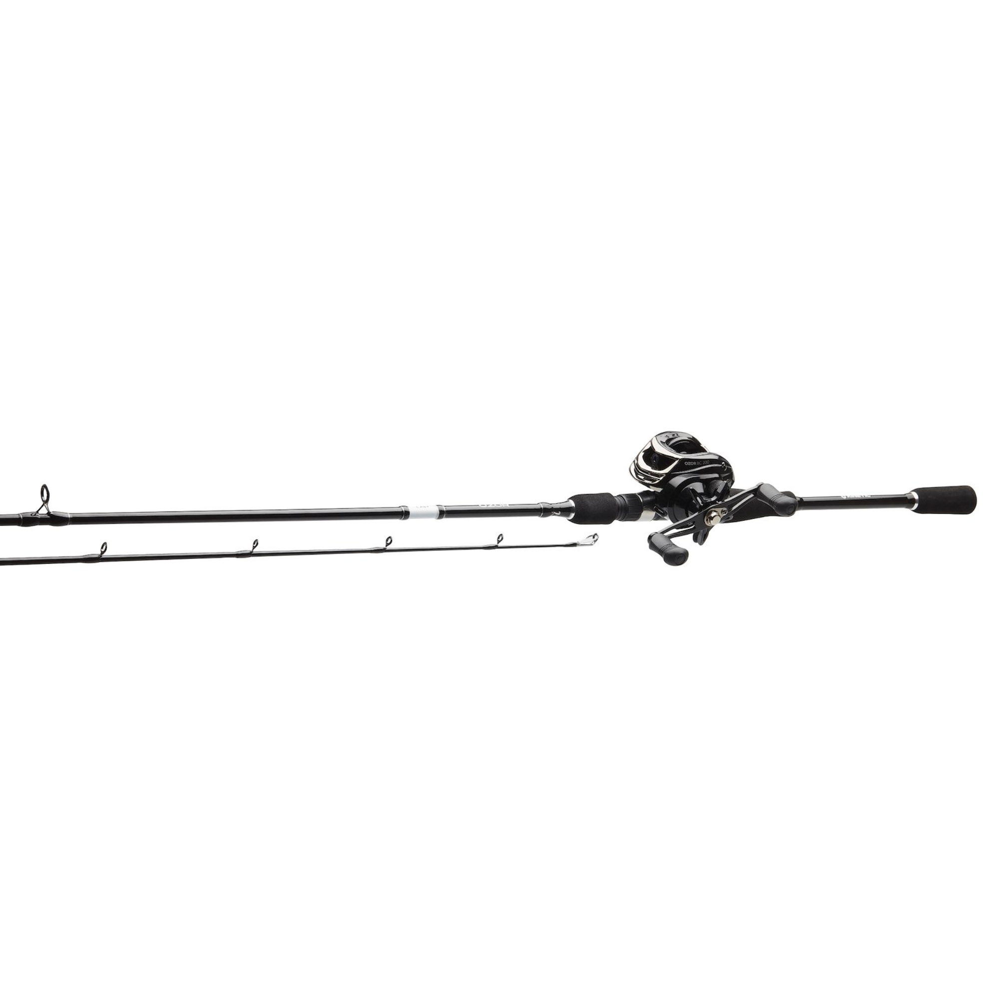 Kinetic 6ft6/1.95m Ozor Baitcaster CL 2 Section Rod + Reel + Line Combo (10-40g)