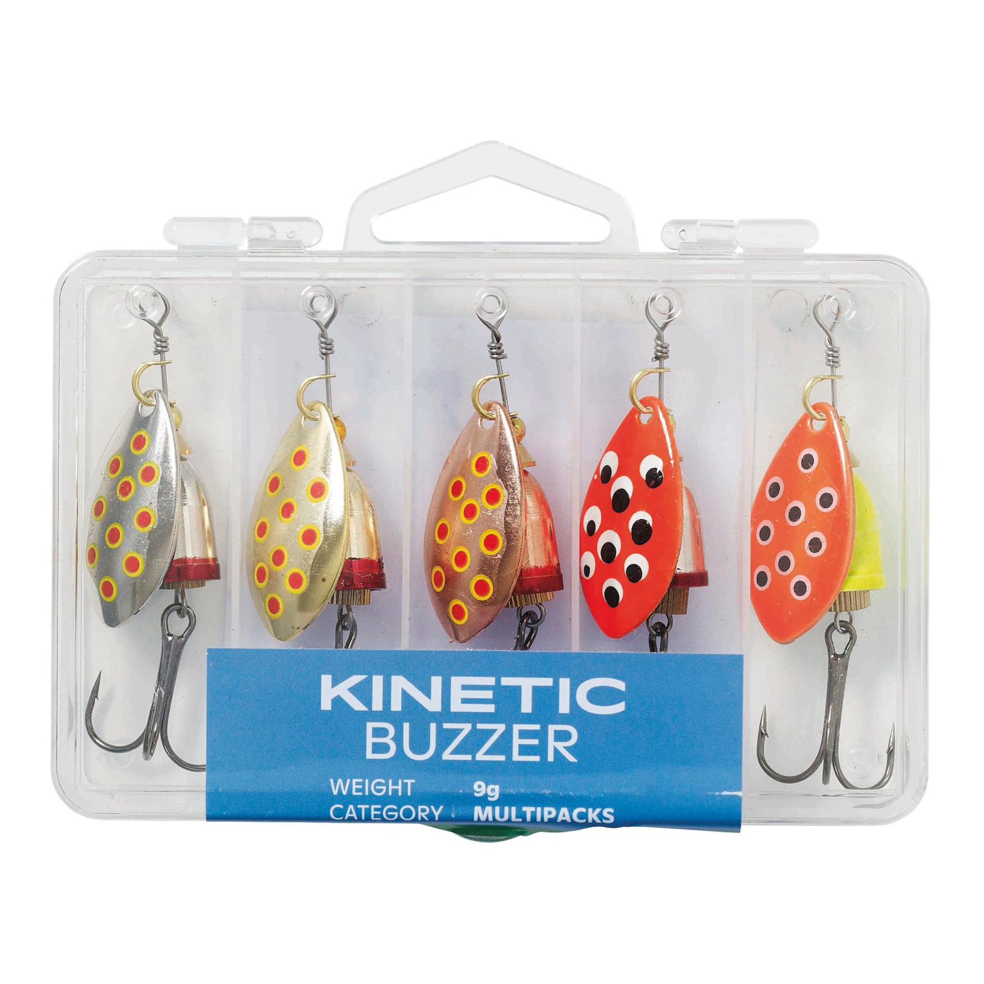 Kinetic Buzzer Metal Spinner Lures (9g)(5 Pack)