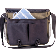 Load image into Gallery viewer, Kinetic Fishing Bag + 3 Boxes (Olive Melange/Orange)