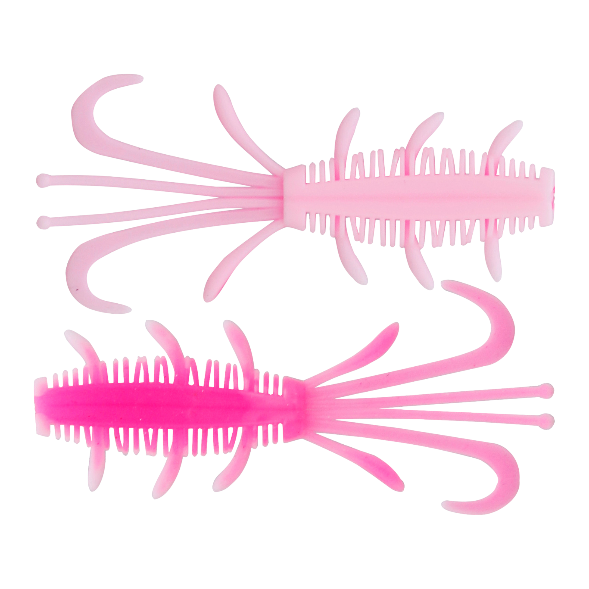 Kinetic NYX Soft Plastic Lure (6.5cm/1.4g)(White/Pink)(10 Pack)