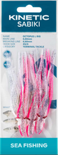 Load image into Gallery viewer, Kinetic Sabiki Octopus L Hook Rig (#6/0)(Pink/Glow)(3 Pack)
