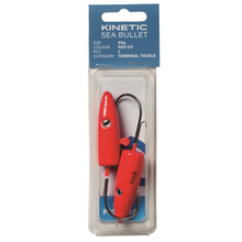 Load image into Gallery viewer, Kinetic Sea Bullet Jighead Lure (80g)(Red UV)(2 Pack)