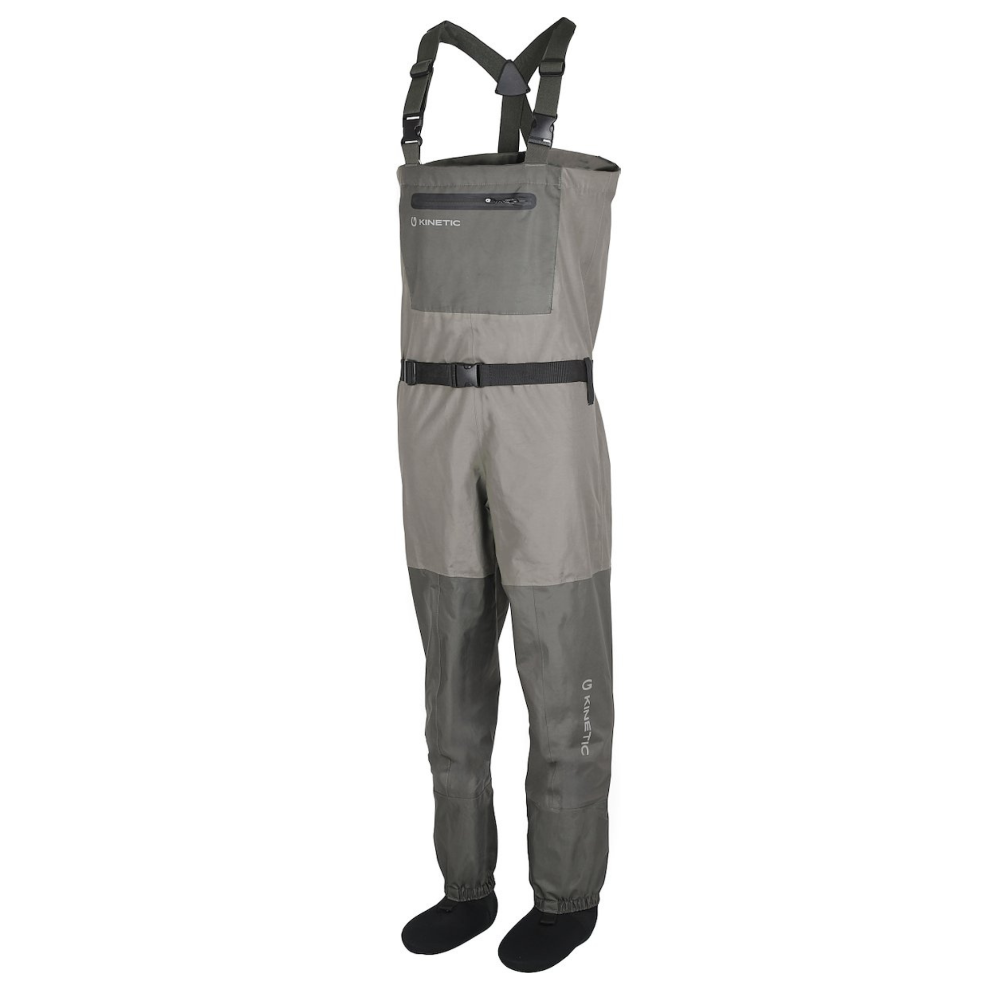 Kinetic Unisex X4 Stocking Foot Chest Waders (Thyme)