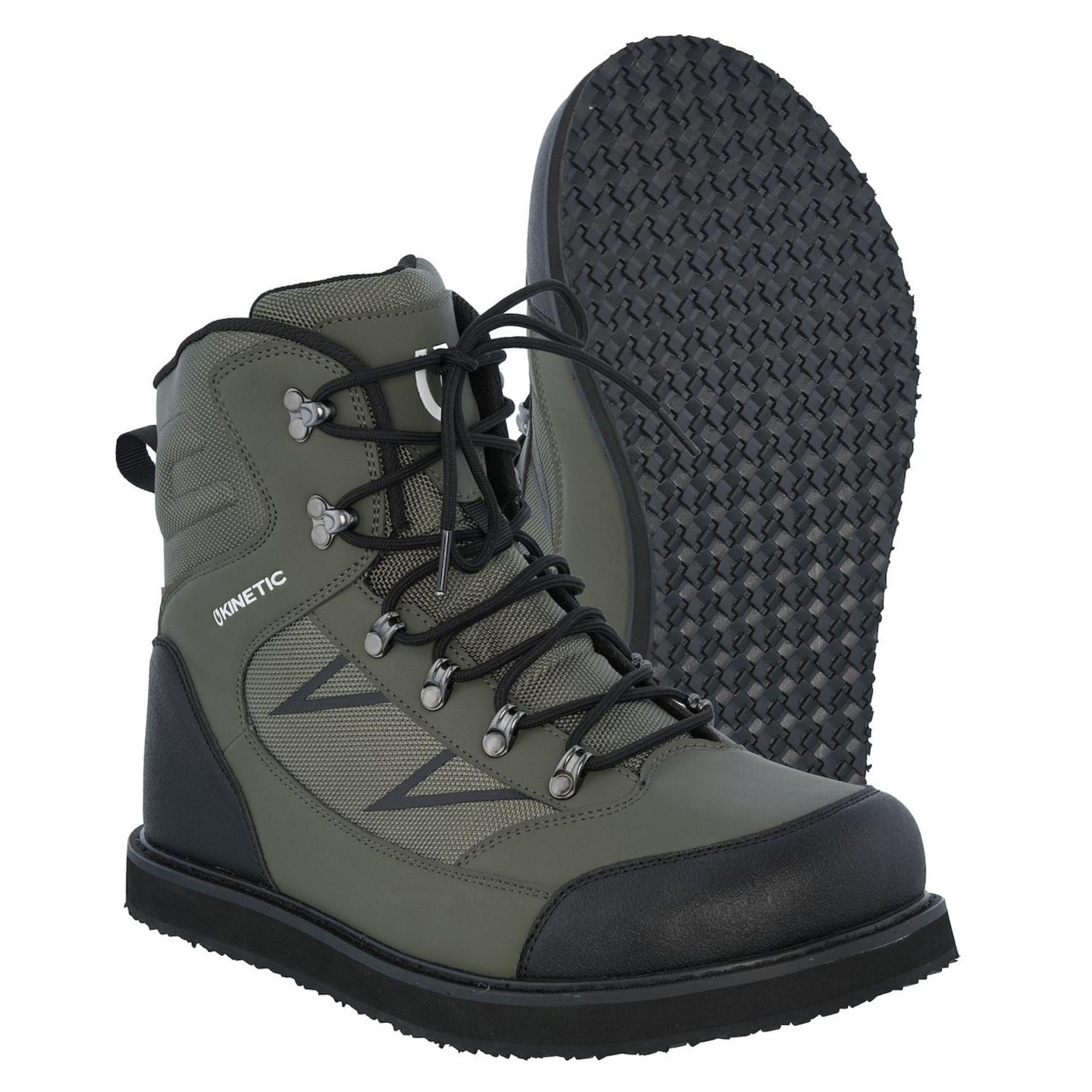 Kinetic Unisex X4 Wading Boots (Cleated Sole - Thyme)