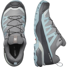 Load image into Gallery viewer, Salomon Women's X Ultra 360 Gore-Tex Trail Shoes (Sharkskin/Trooper/Arona)