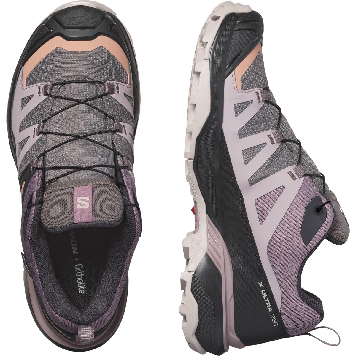 Salomon Women's X Ultra 360 Gore-Tex Trail Shoes (Plum Kitten/Phantom/Cork)