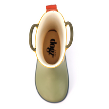 Load image into Gallery viewer, Lazy Dogz Toddler Bubblegum Wellies (Olive)(Sizes EU22-29)