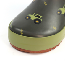 Load image into Gallery viewer, Lazy Dogz Toddler Tractor Green Wellies (Green)(Sizes EU22-29)