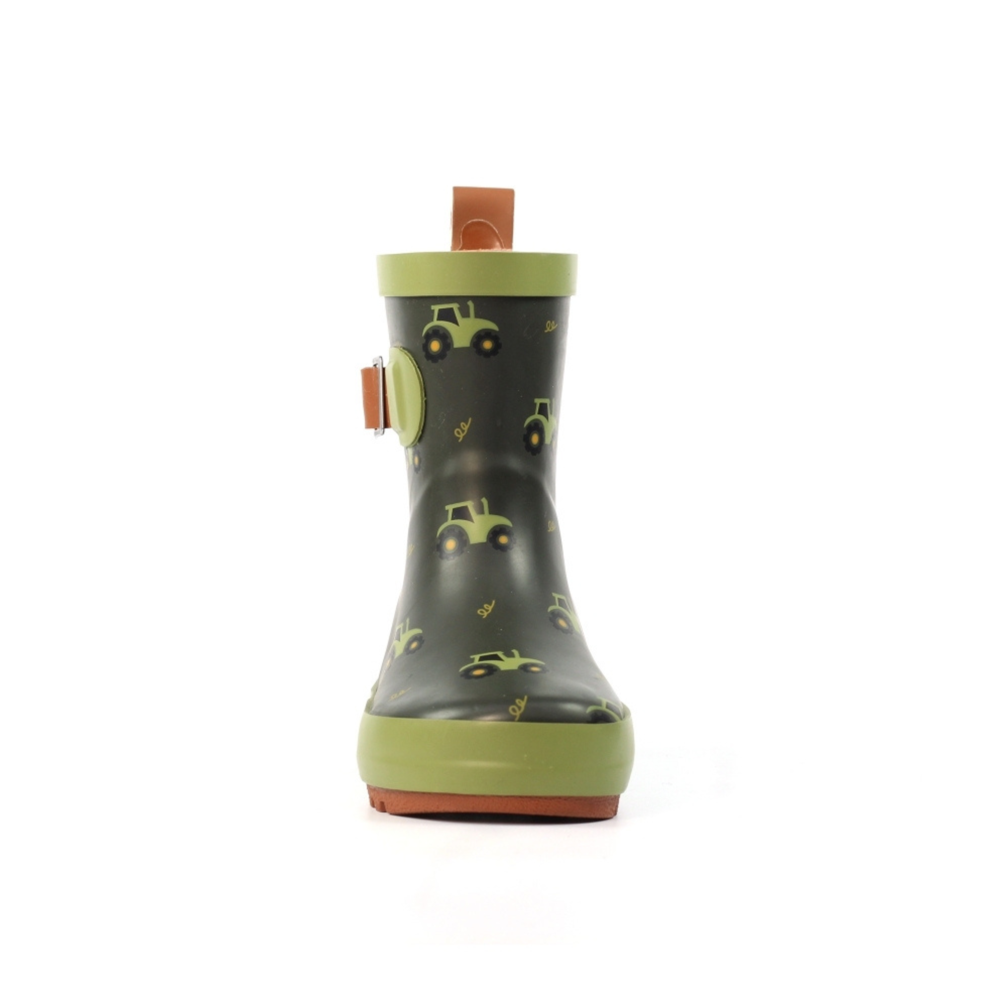 Lazy Dogz Toddler Tractor Green Wellies (Green)(Sizes EU22-29)