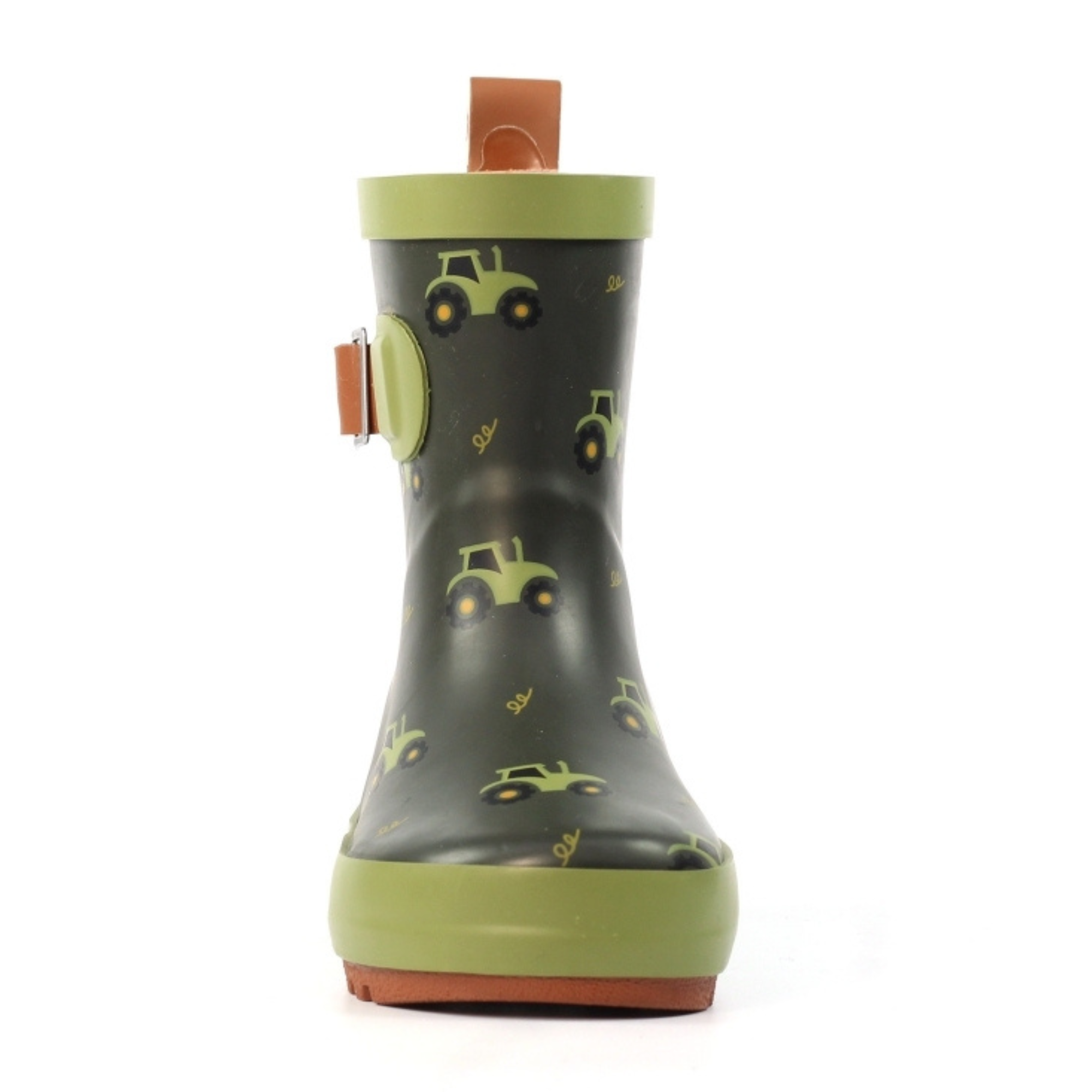 Lazy Dogz Toddler Tractor Green Wellies (Green)(Sizes EU22-29)