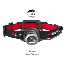 Load image into Gallery viewer, Ledlenser H8R Rechargeable Headlamp (Black)