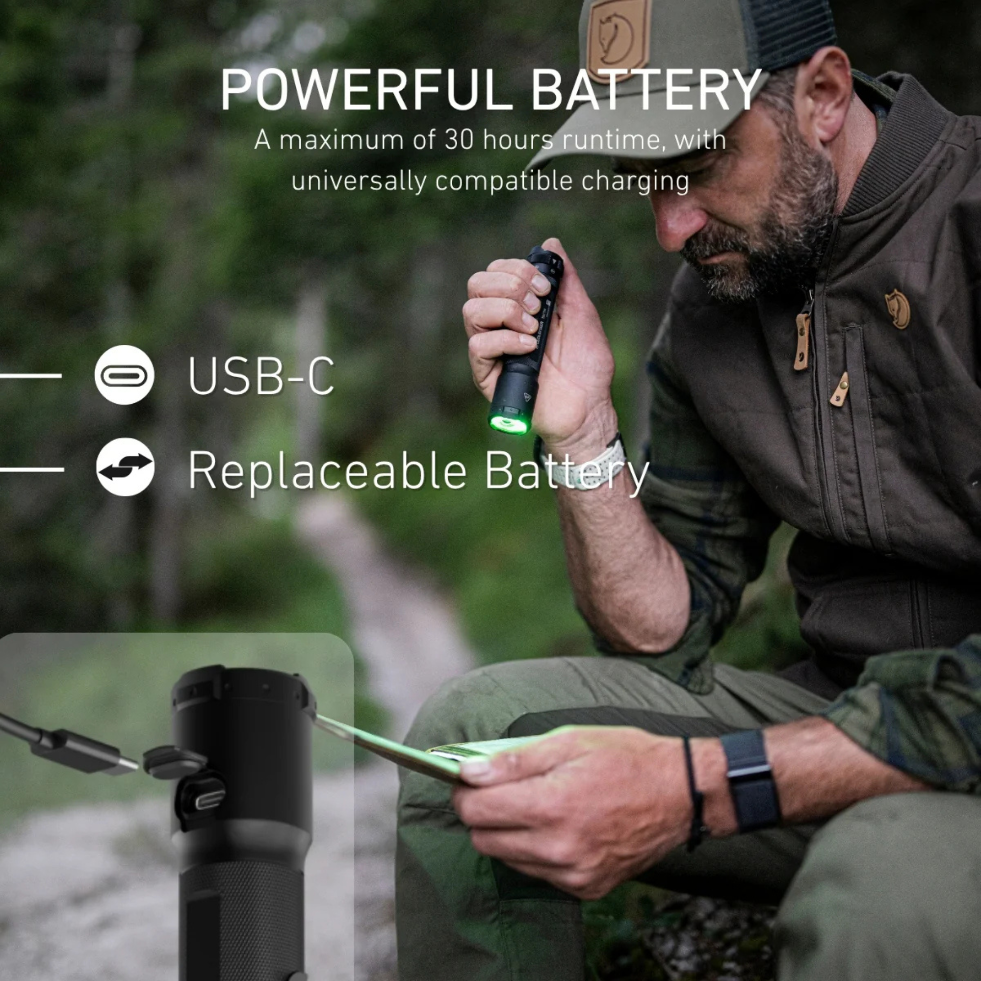 Ledlenser Tactical TAC7R Rechargeable Torch