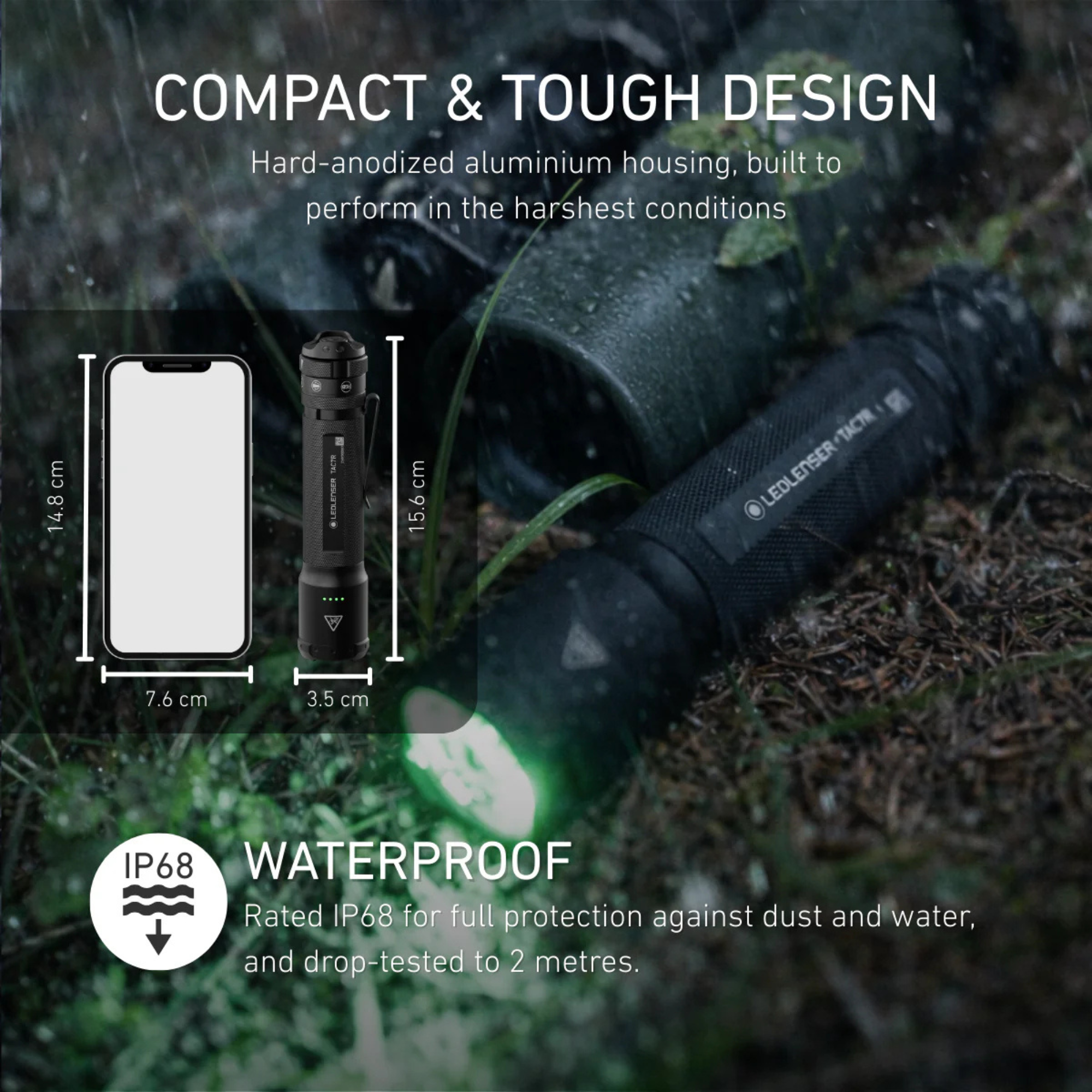 Ledlenser Tactical TAC7R Rechargeable Torch