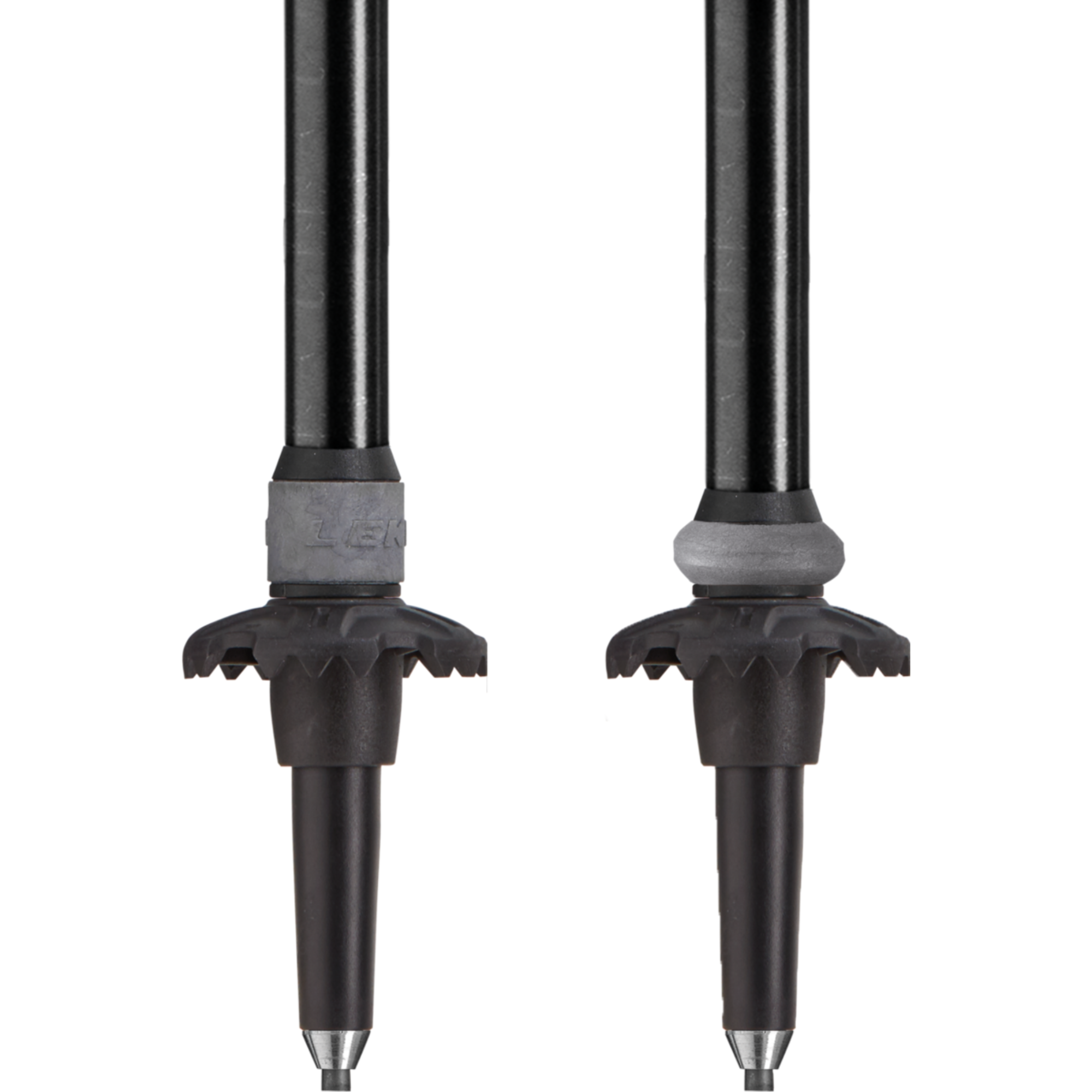 Leki Khumbu Antishock Hiking/Trekking Poles (Dark Anthracite/Orange/Black)(Pair)