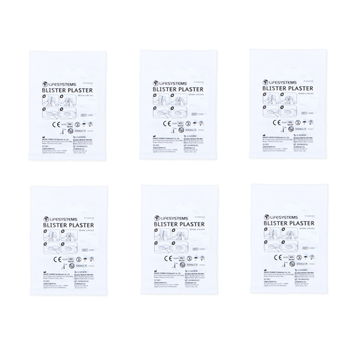 Lifesystems Blister Plasters (6 Pack)