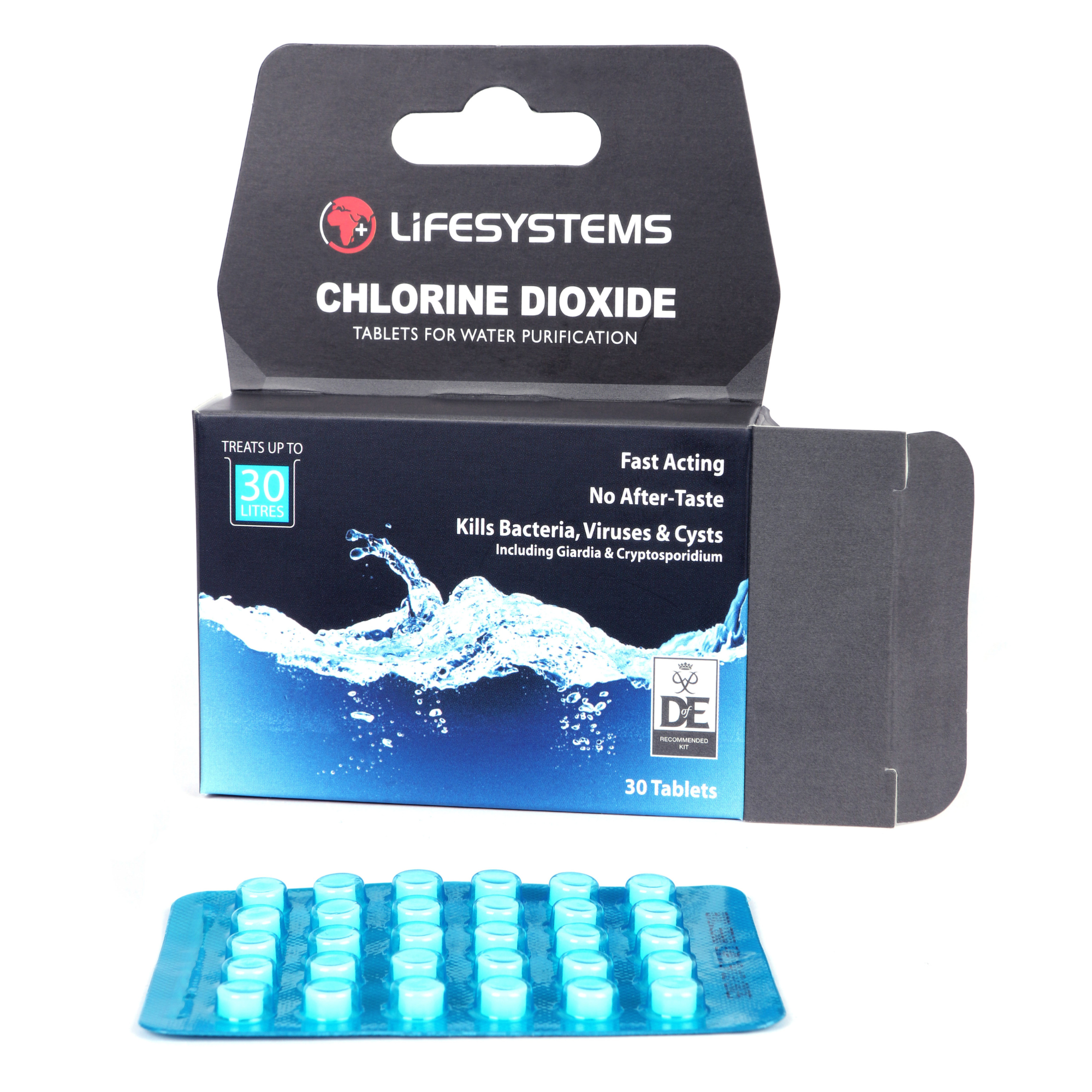 Lifesystems Chlorine Dioxide Water Purification Tablets (30 Pack)