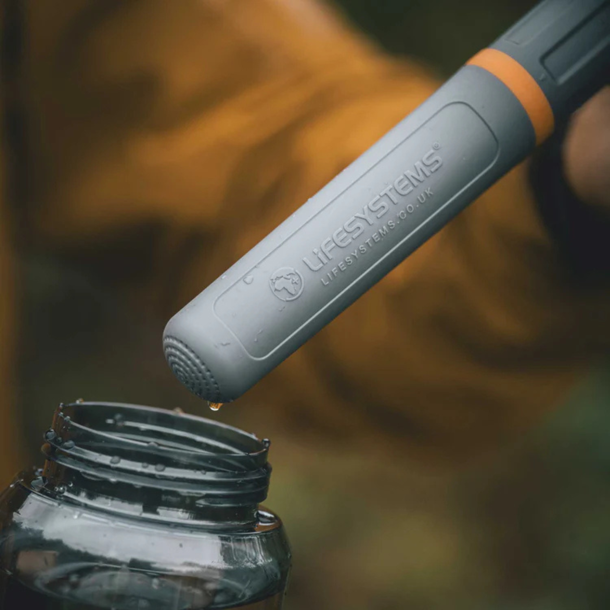 Lifesystems Water Filter & Purifier Bottle (1L)(Grey)