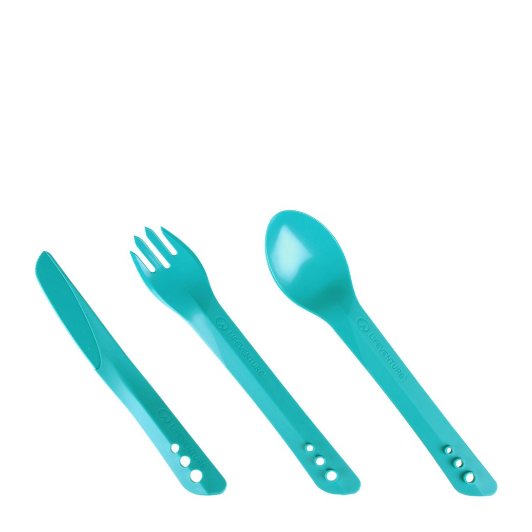 Lifeventure Ellipse BPA Free Cutlery Set (Teal)