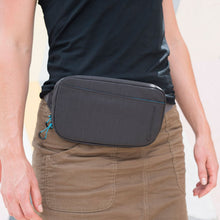 Load image into Gallery viewer, Lifeventure RFiD Recycled Travel Belt Pouch (Grey)