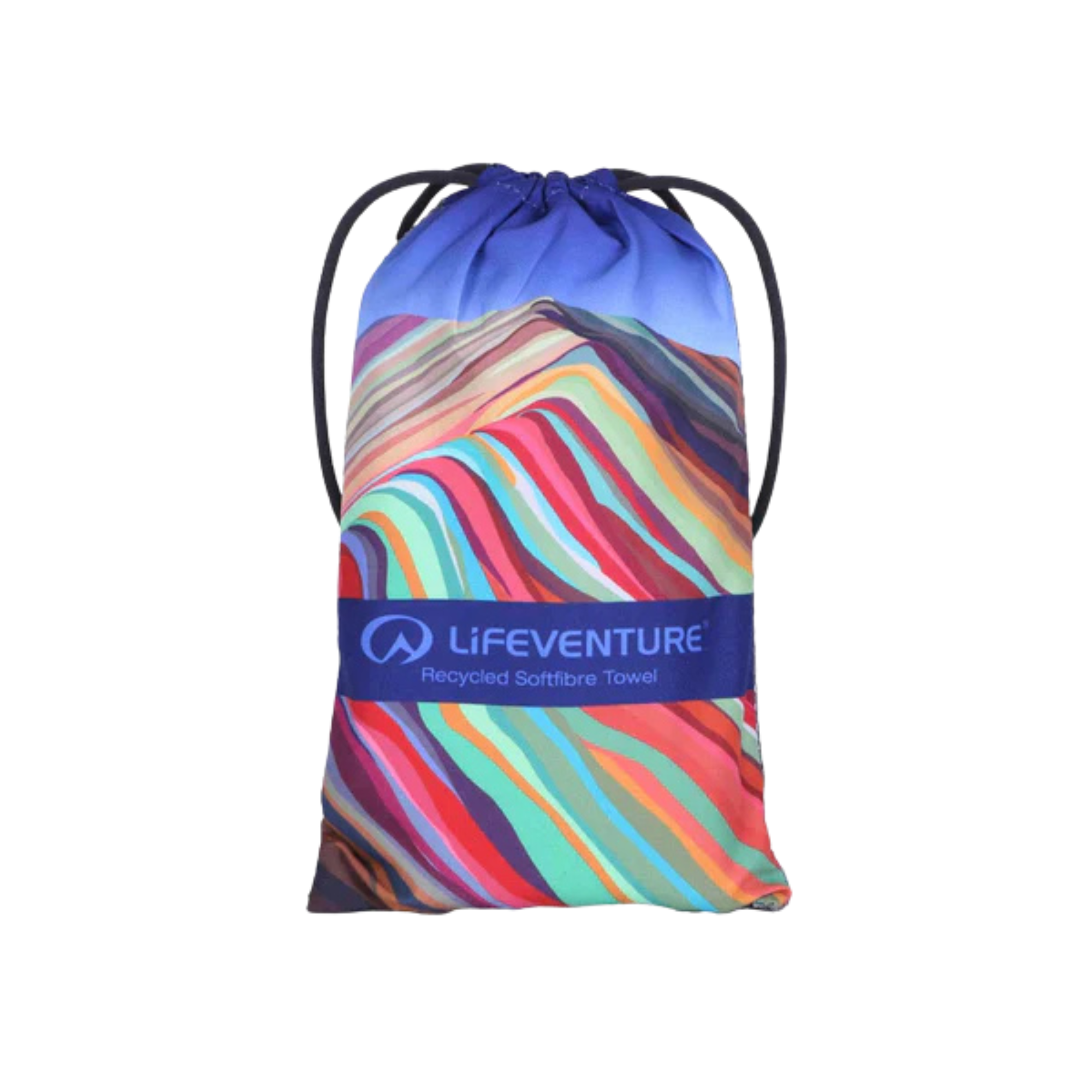 Lifeventure Recycled SoftFibre Giant Trek Towel (Rainbow Mountain)