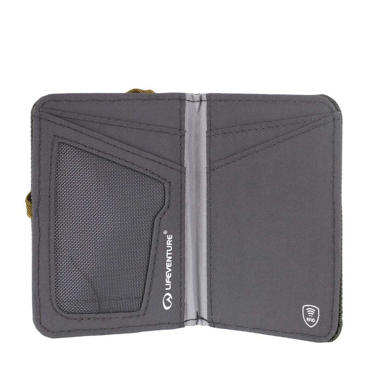 Lifeventure RFiD Recycled Card Wallet (Olive)