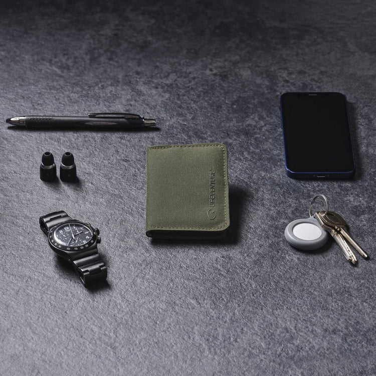 Lifeventure RFiD Recycled Card Wallet (Olive)