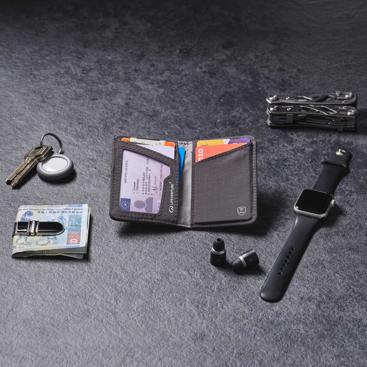 Lifeventure RFiD Recycled Card Wallet (Olive)