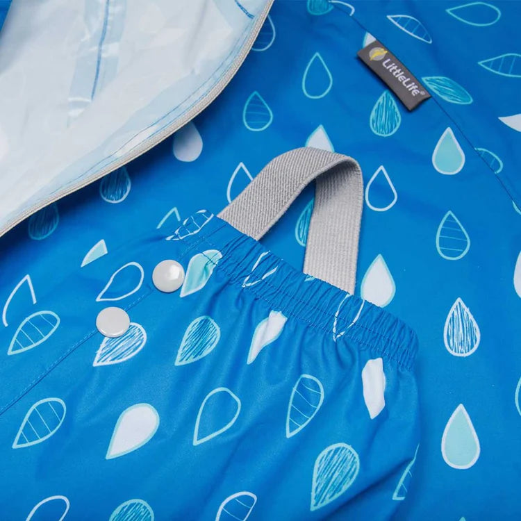 LittleLife Kids All In One Waterproof Suit Blue Raindrops 6 24m Landers Outdoor World Ireland s Adventure Outdoor Store