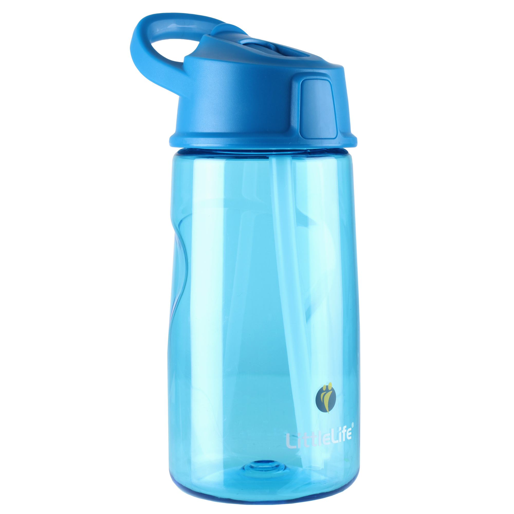 LittleLife Kids Flip-Top BPA Free 550ml Water Bottle (Blue)