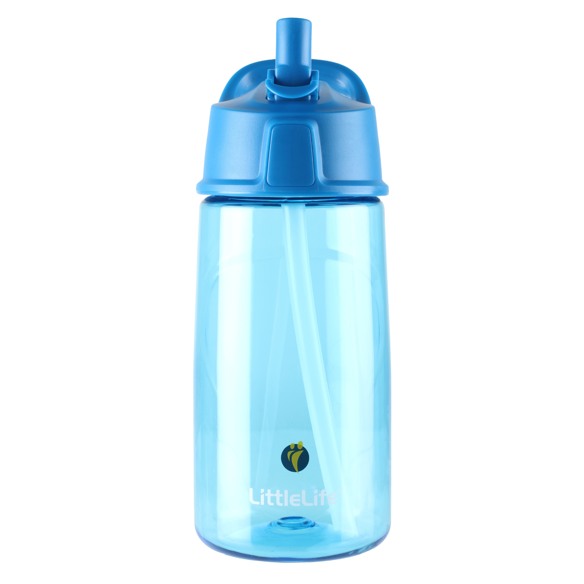 LittleLife Kids Flip-Top BPA Free 550ml Water Bottle (Blue)