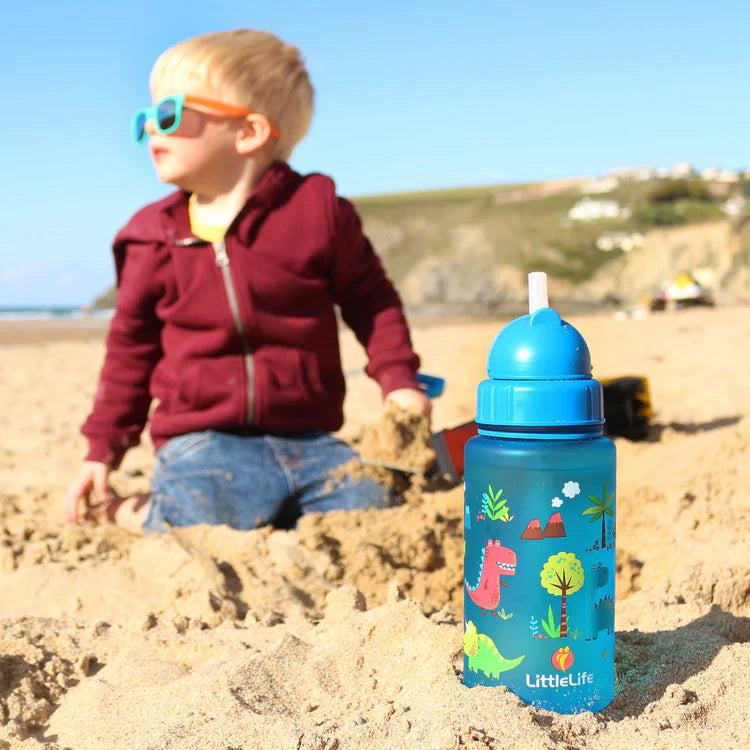 LittleLife Kids BPA Free 400ml Water Bottle (Dinosaur)
