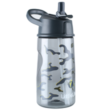 Load image into Gallery viewer, LittleLife Kids Flip-Top BPA Free Water Bottle (550ml)(Camo)