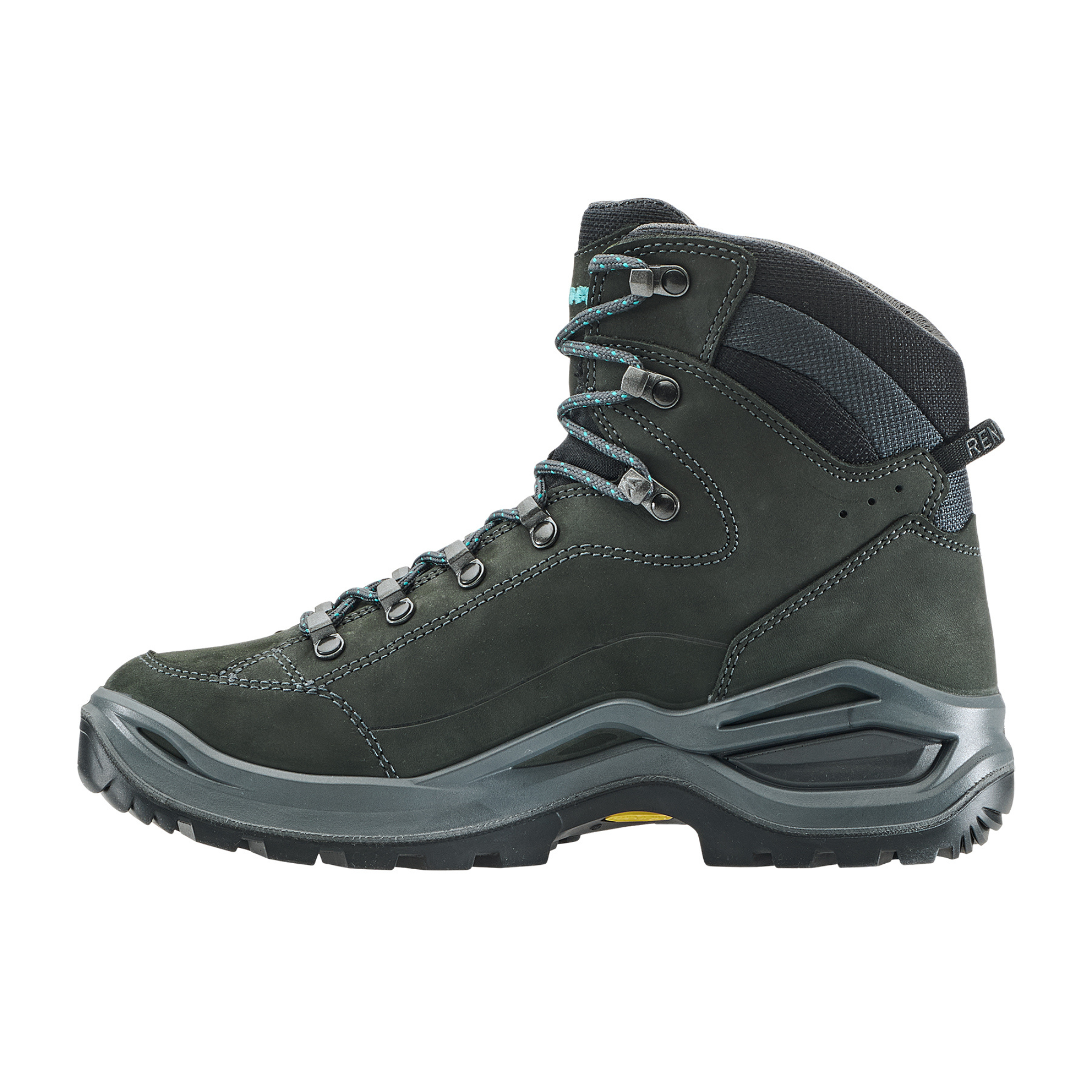Lowa Women's Renegade Mid Evo Gore-Tex Wide Fit Hillwalking Boots (Asphalt/Turquoise)