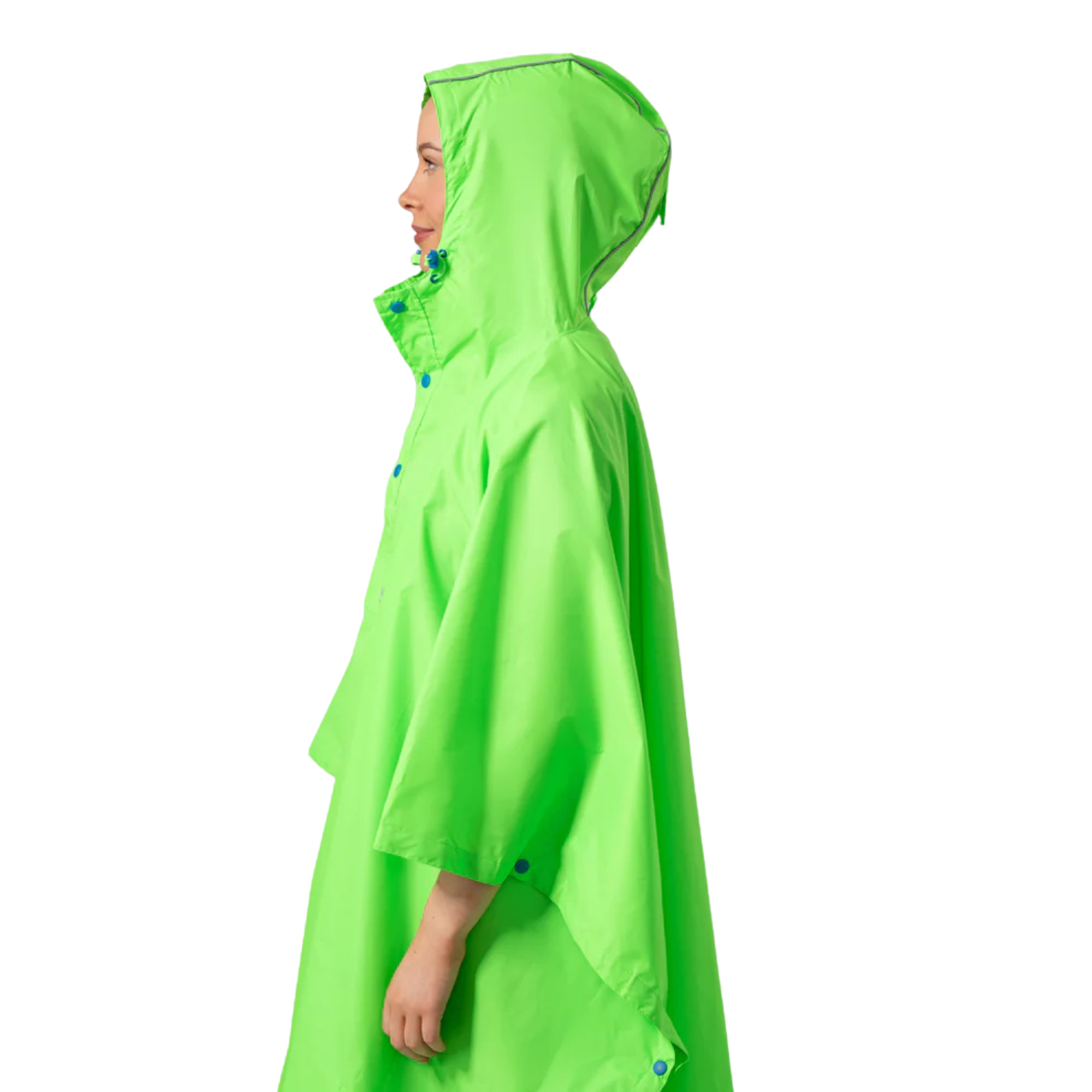 Mac-In-A-Sac Unisex Waterproof Poncho (Neon Green)